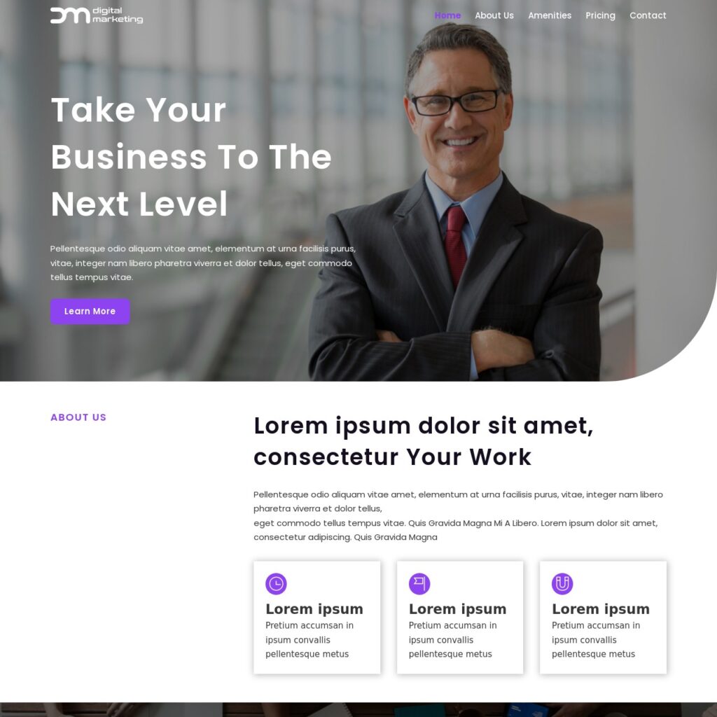 Marketing Agency Website Template - Bricks Templates